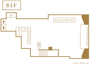 グレースバリ ブランB1Fのフロアマップ