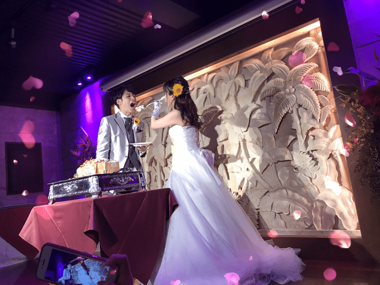 結婚式2次会パーティーでご利用いただきました