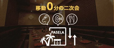 二次会・三次会をお考えの幹事様！移動時間0分の同ビル内で開催できます！