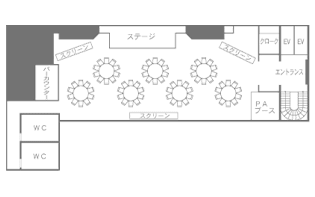 グレースバリ～ブラン～ 2Fの会場詳細