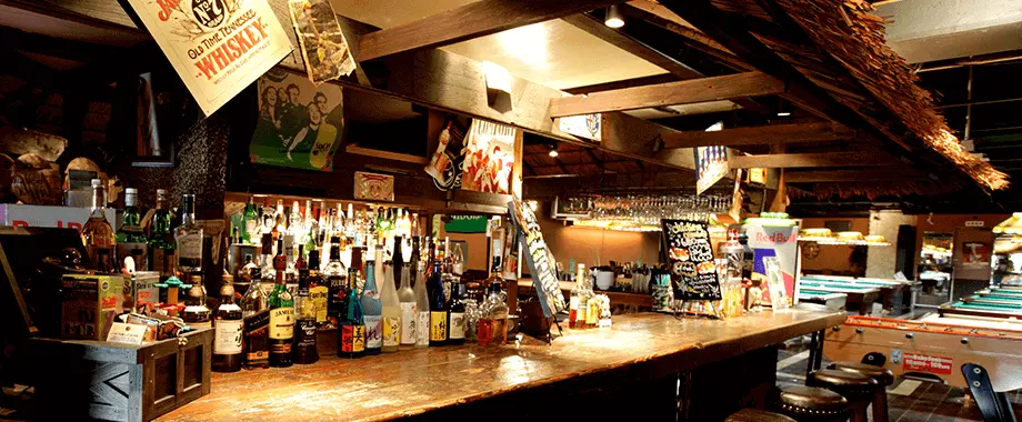 雰囲気のあるアイランドカウンター